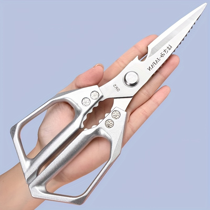 

1pc Kitchen Stainless Steel Scissors, Food Grade, Household Scissors, Bone Chicken Bone Scissors, Multifunctional Roast Food Scissor, For Rotisserie, Kitchen Supplies