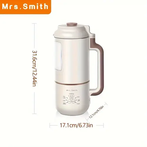1000ml deluxe portable milk maker soy milk and juices with advanced 23000rpm motor touch type operation and self cleaning function 1 4 person households plug and 110 130v power supply