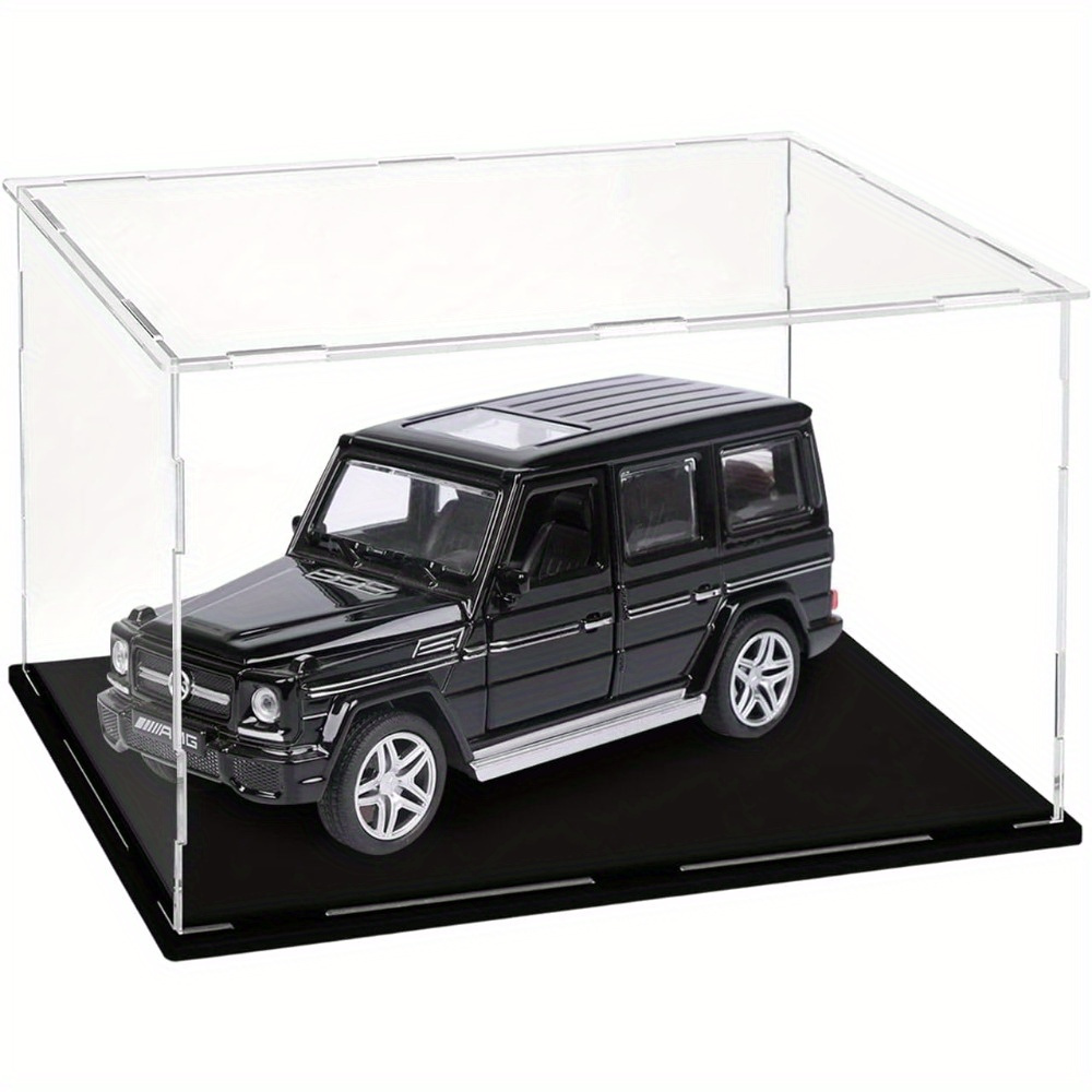 TEMU Clear Acrylic Showcase 31.2cmx16.5cmx18.5cm/12.2x 6.4x 7.2 Inches Acrylic Display Case Stand Set For Action Figures Toys Dustproof Display