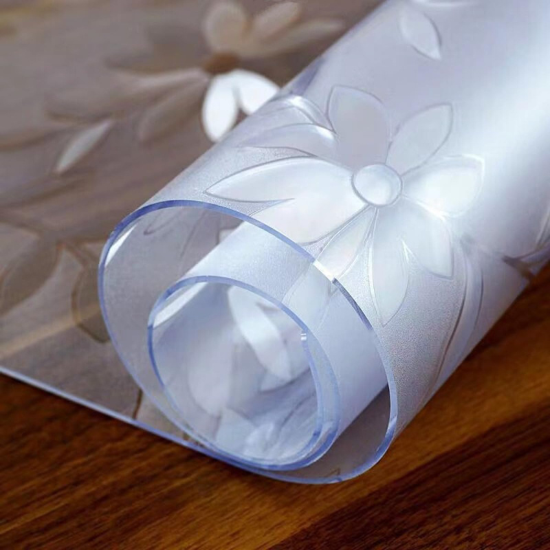 

1 Pcs 1.5 Mm Translucent Pvc Table Cover Protector, Printed Plastic Table Cover, Durable Table Cover, Clear Table Cover Protector For Dining Tables And Coffee Tables