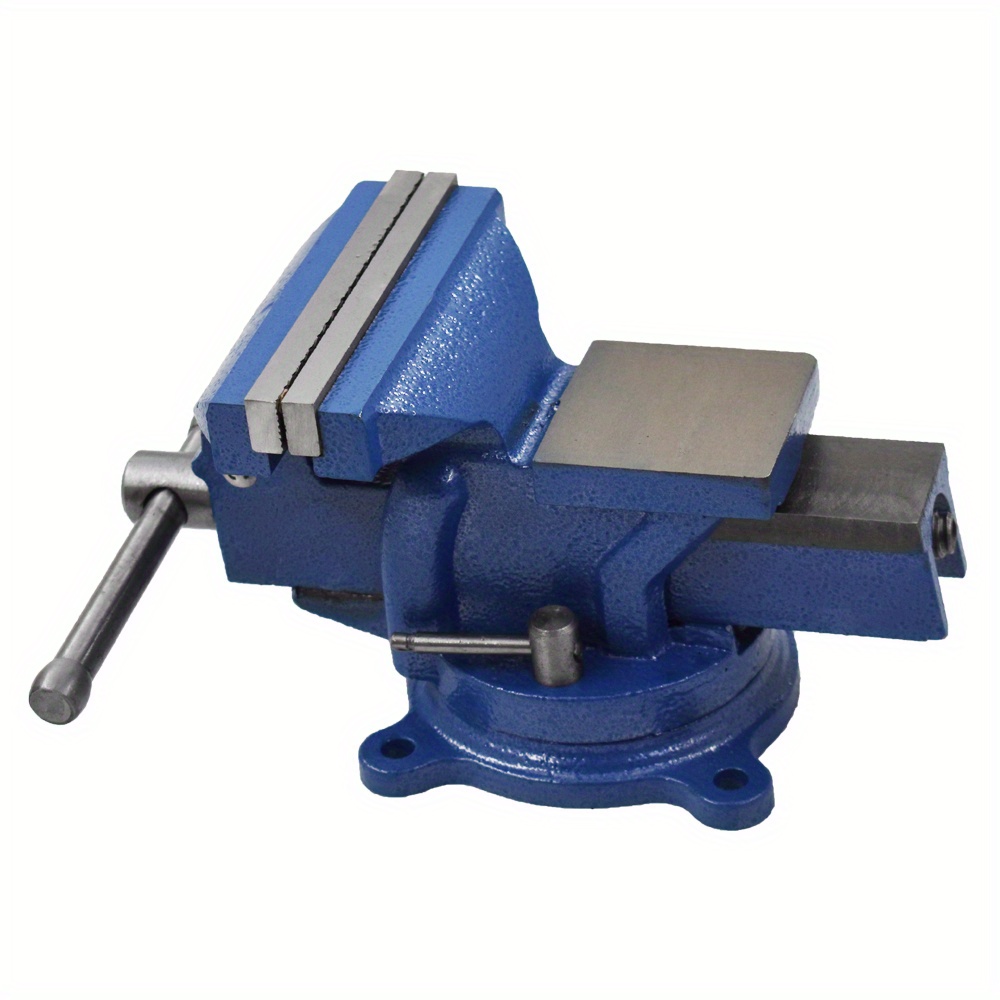 

4 Inch Heavy Duty Bench Vise With 360 Degree Swivel Base For Woodworking, Home Shop