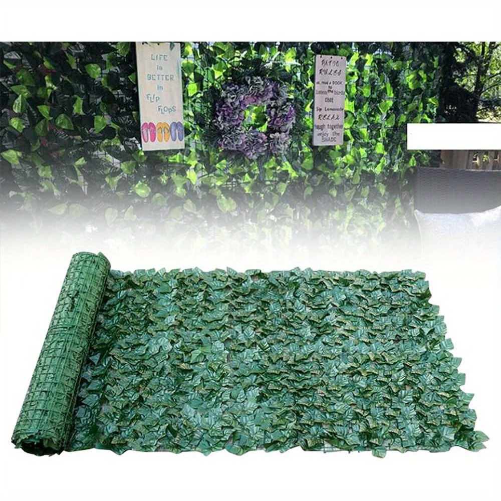 

Ivy Leaf Plants Artificial Faux Privacy Fence Long Screen Expandable 50cmx300cm