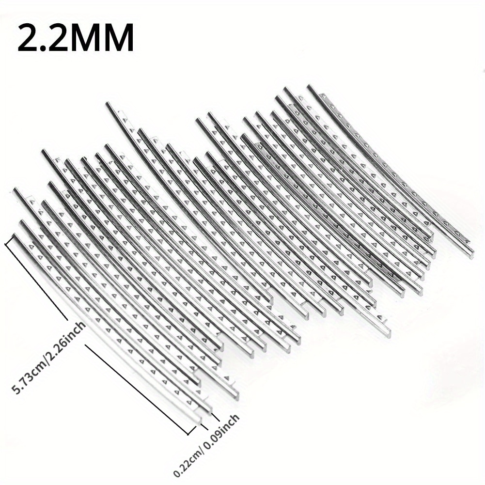 1 24 kosov žic za prečke kitare, prstna plošča, nikljevo srebro, 2/2 mm, 2/4 mm, 2/7 mm, 2/, material za popravilo lutnjarjev, dodatki za kitaro
