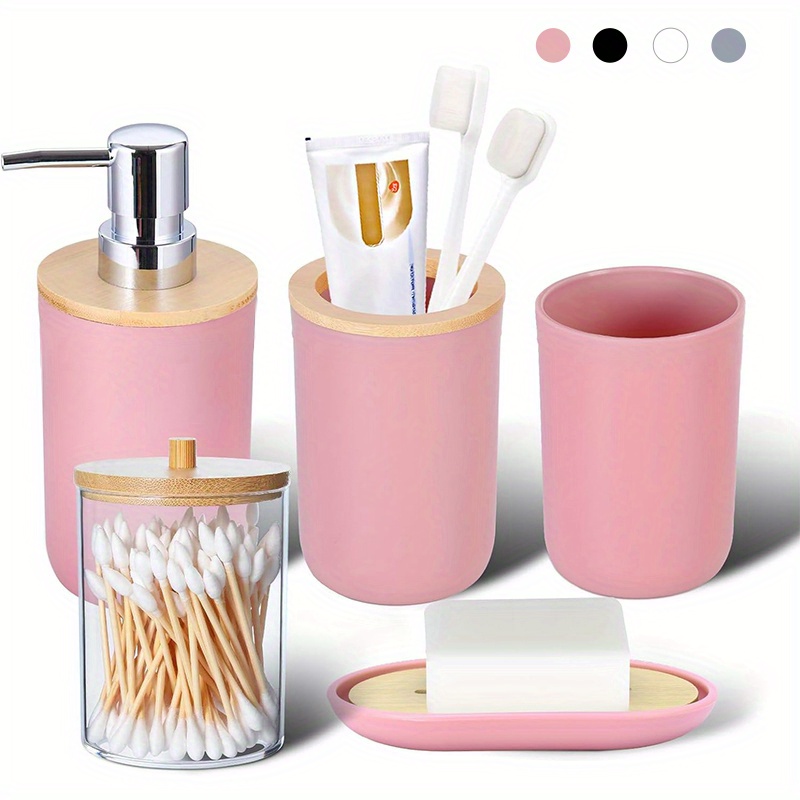 

Bathroom Combination Set, Cup, Toothbrush , , And Swab Box