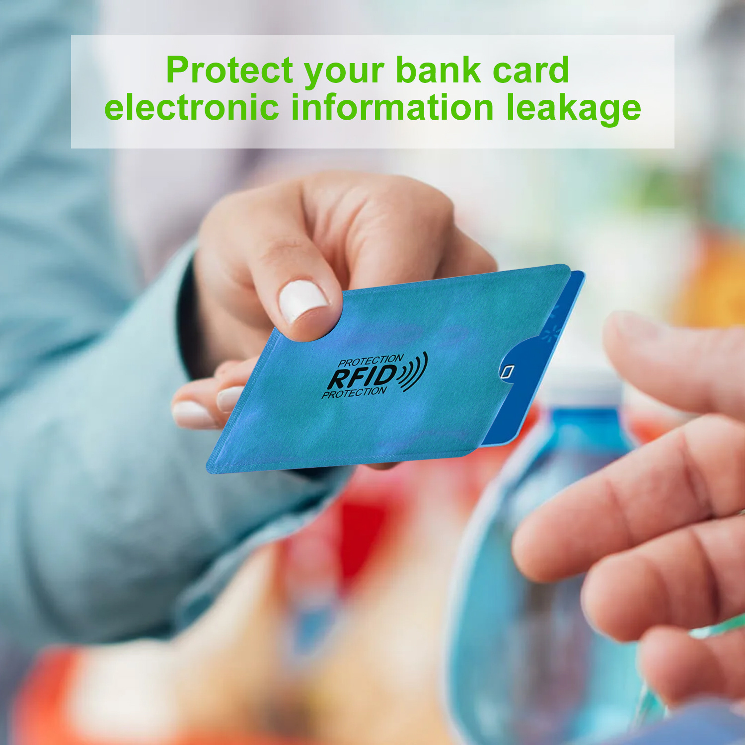 set 6 rfid shielding card holders theft resistant sleeves id - Temu