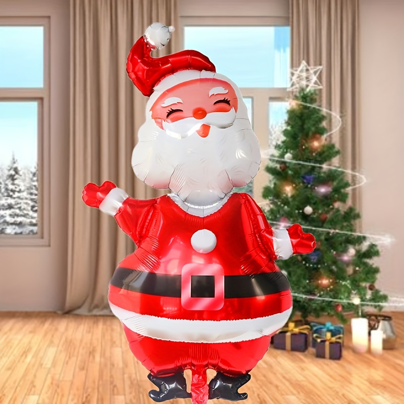 

Giant 47 Inches Extra Large Santa Claus Decorative Balloon - Vibrant Aluminum Film Material, Inflatable, Reusable, Christmas Party Essential - Perfect For Christmas And New Year Decorations