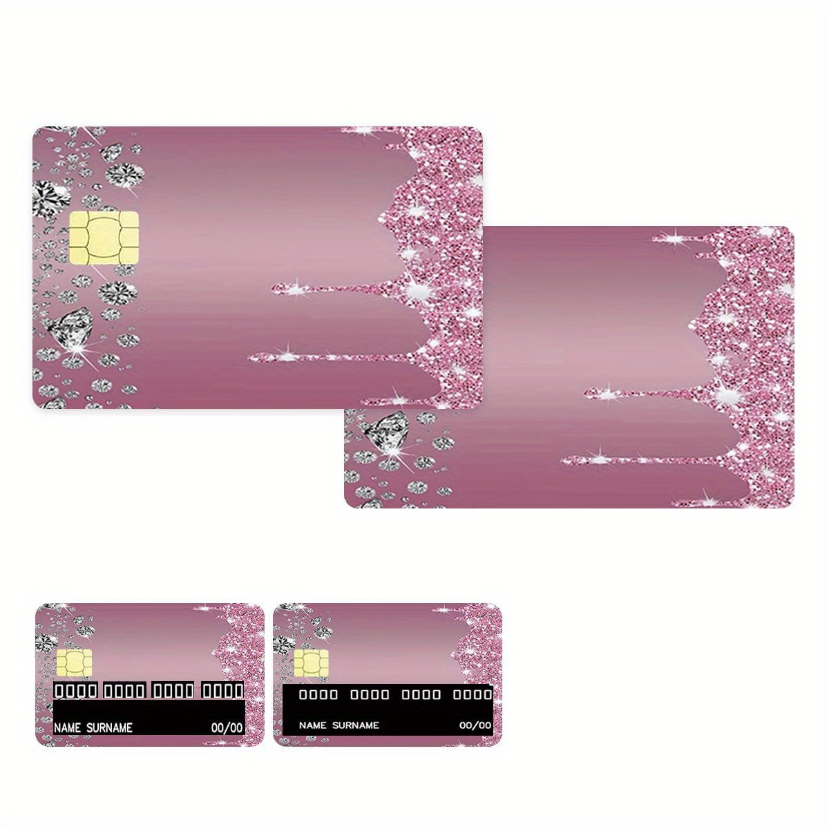 

4pcs In 1 -, -wrinkling, Removable For Debit, , Transportation, Key - Pvc ,