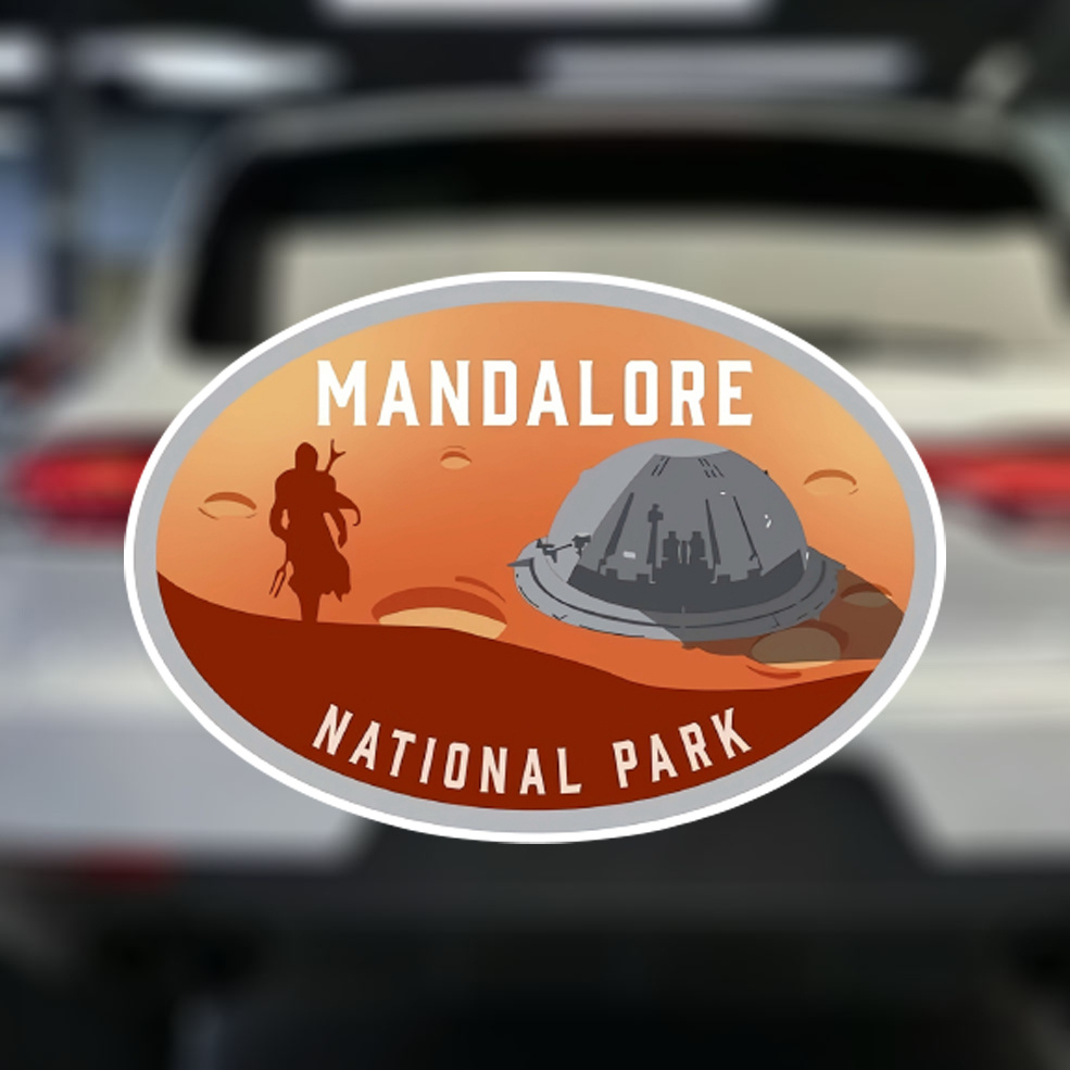 

Mandalore National Park Sticker - Waterproof Vinyl Graphics For Car, Moto, Laptops, Walls - Universal Decal Decoration - Self-adhesive