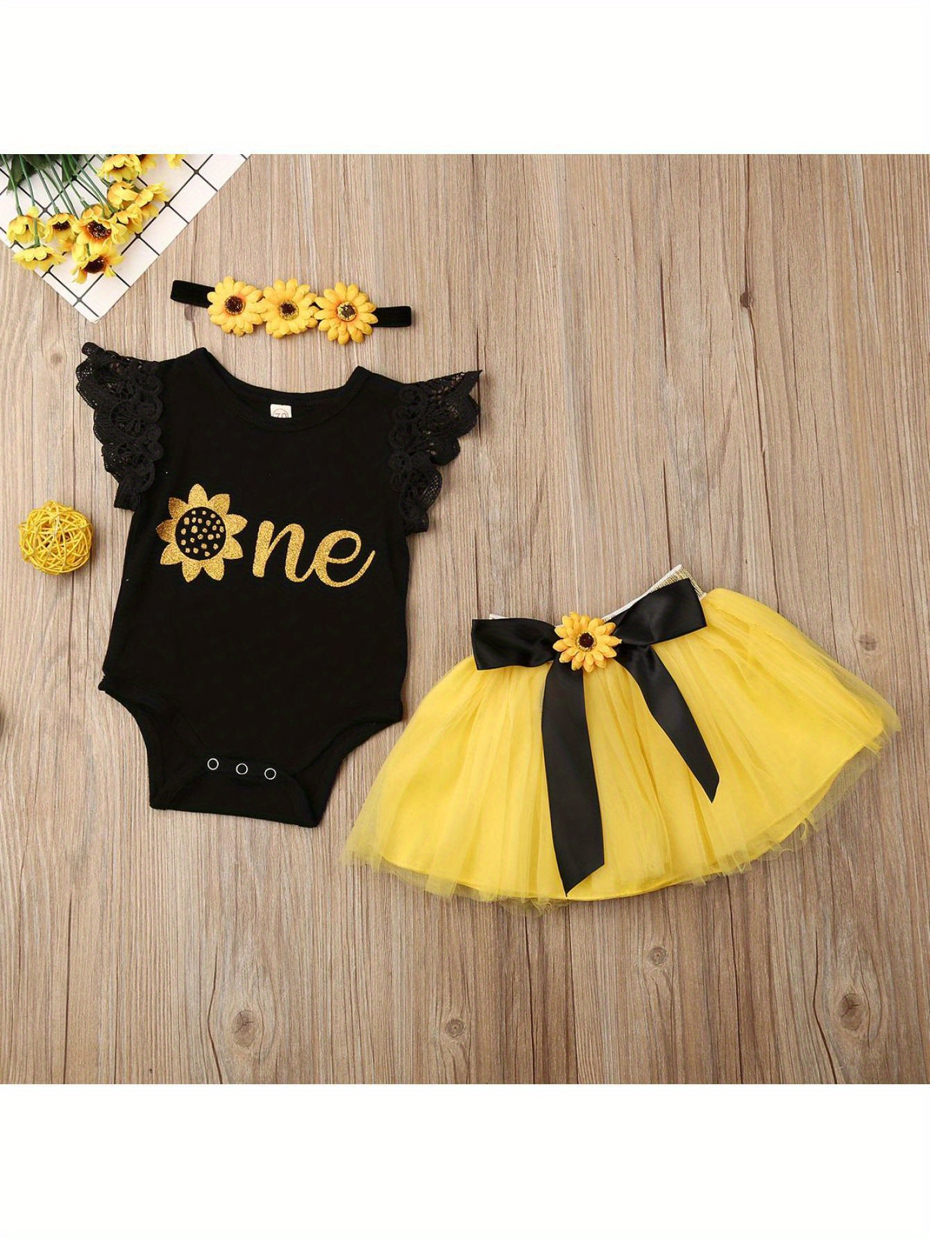 Little girl sunflower outfit online