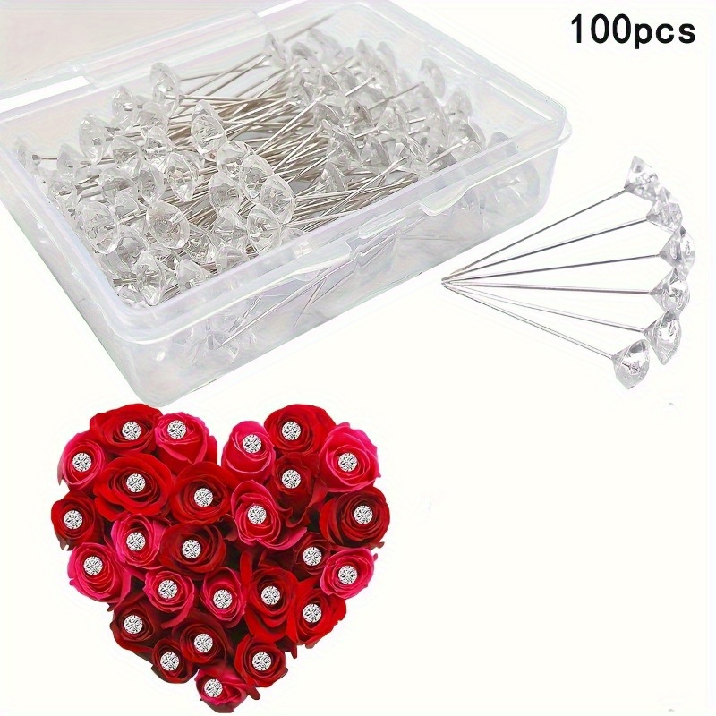 

100pcs - Shaped For Diy , Wedding Bouquets, Bridal Accessories & Jewelry Making