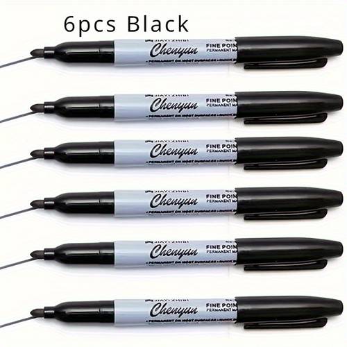 6pcs 12pcs marker pens fine tip fast drying ink fade resistant non erasable permanent for art and craft safe 14