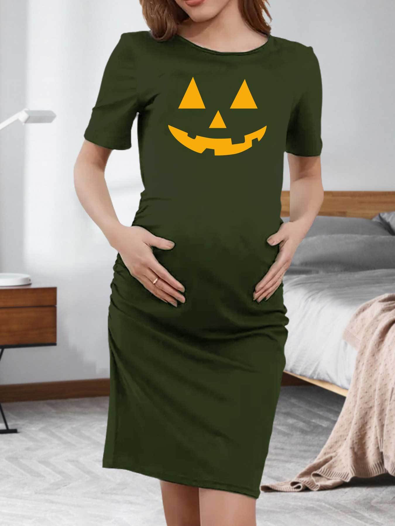 grappige pompoen gezicht zwangerschapsjurk rekbare - Temu Netherlands, image size:800x1067