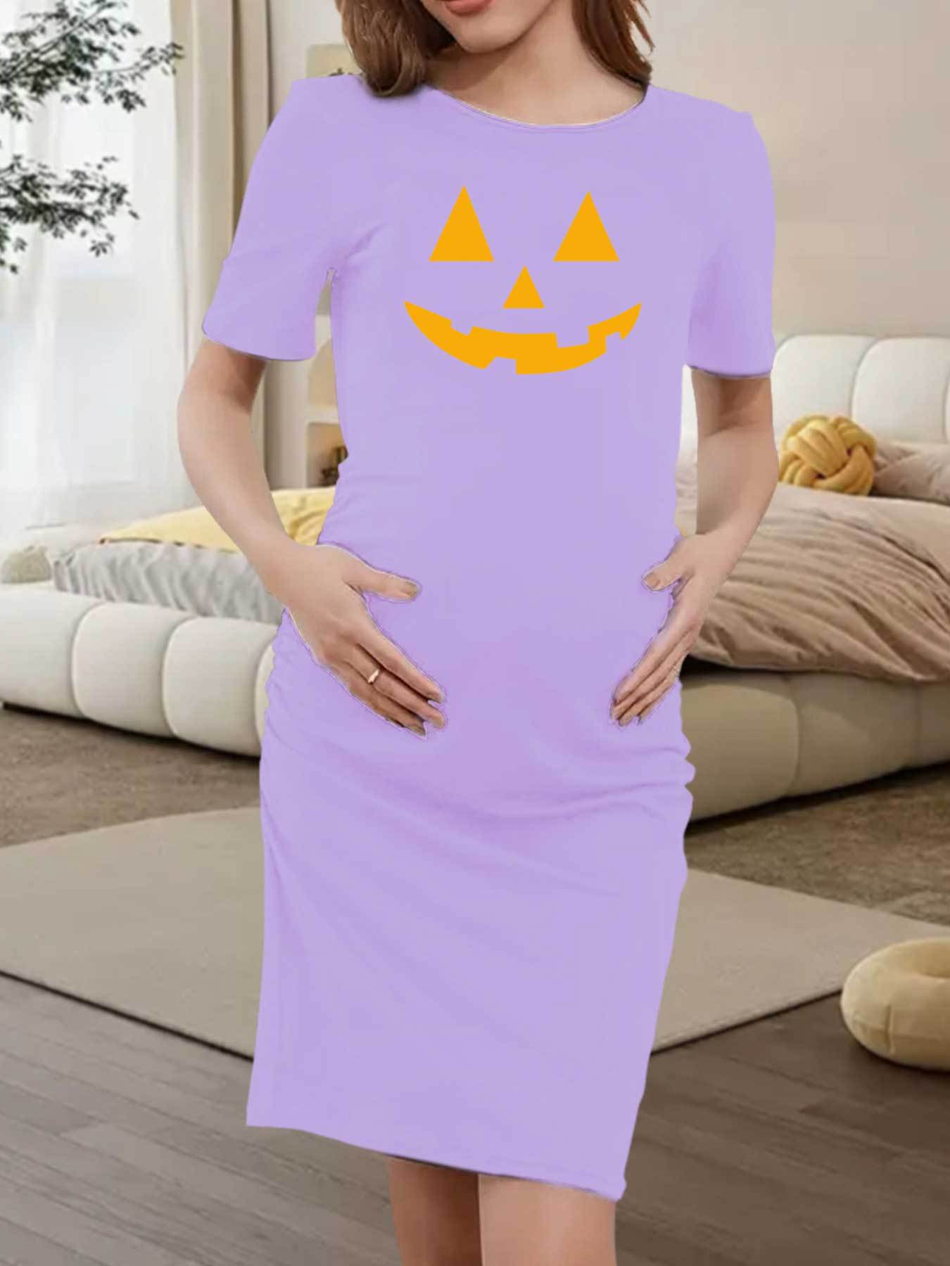 grappige pompoen gezicht zwangerschapsjurk rekbare - Temu Netherlands, image size:800x1067