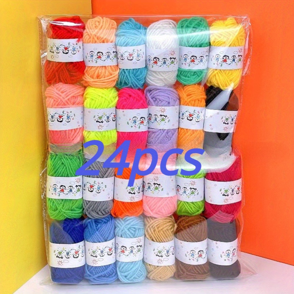 TEMU 14/24pcs Twisted Yarns In 14/24 , Yarn Yarns Diy Yarns Clothing Sewing Yarns Woven Scarves And Woven