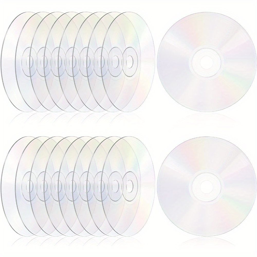 20pcs Clear Transparent Cds For Decoration, Aesthetic Wall Art, Diy Painting Projects, Bedroom And Independent Room Decor