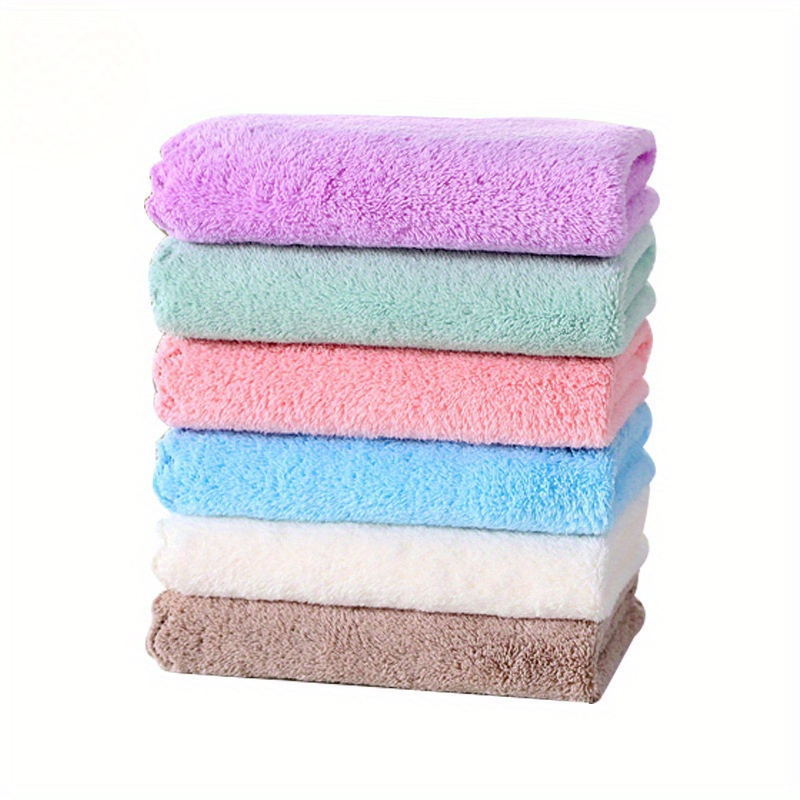 TEMU Soft Absorbent Face Towels - Formaldehyde & Alcohol Free, Unscented Washcloths For Normal Skin - Simple , Bathroom & Travel Accessories (pack Of Multiple)