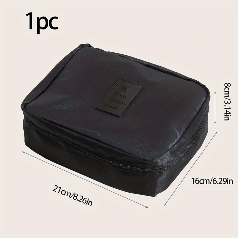 Travel Cosmetic Bag, Makeup Brush Buggy Bag, Portable Zipper Wash Bag