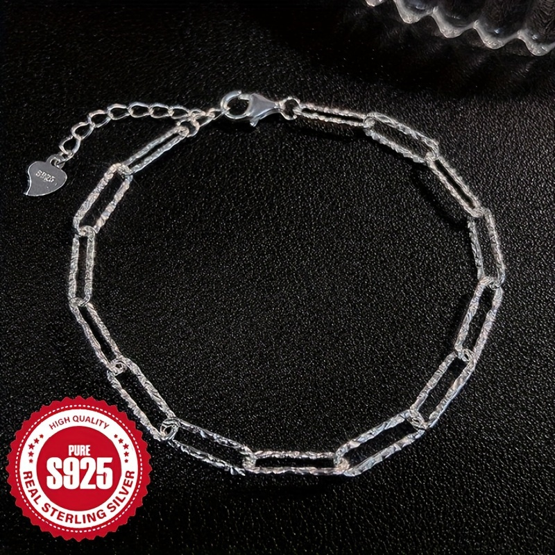 

Versatile 925 Sterling Silver Bracelet - Hypoallergenic, Timeless Chic For Every Occasion, Ideal Gift