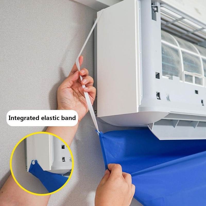 Efficient and High-Quality Split AC Cleaning Kit: Spill-Free, Easy-Clean Bag with Water Pipe for All Models