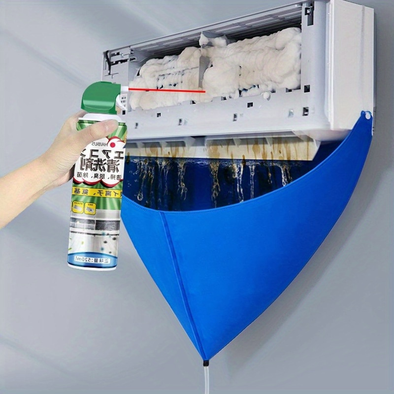 Efficient and High-Quality Split AC Cleaning Kit: Spill-Free, Easy-Clean Bag with Water Pipe for All Models