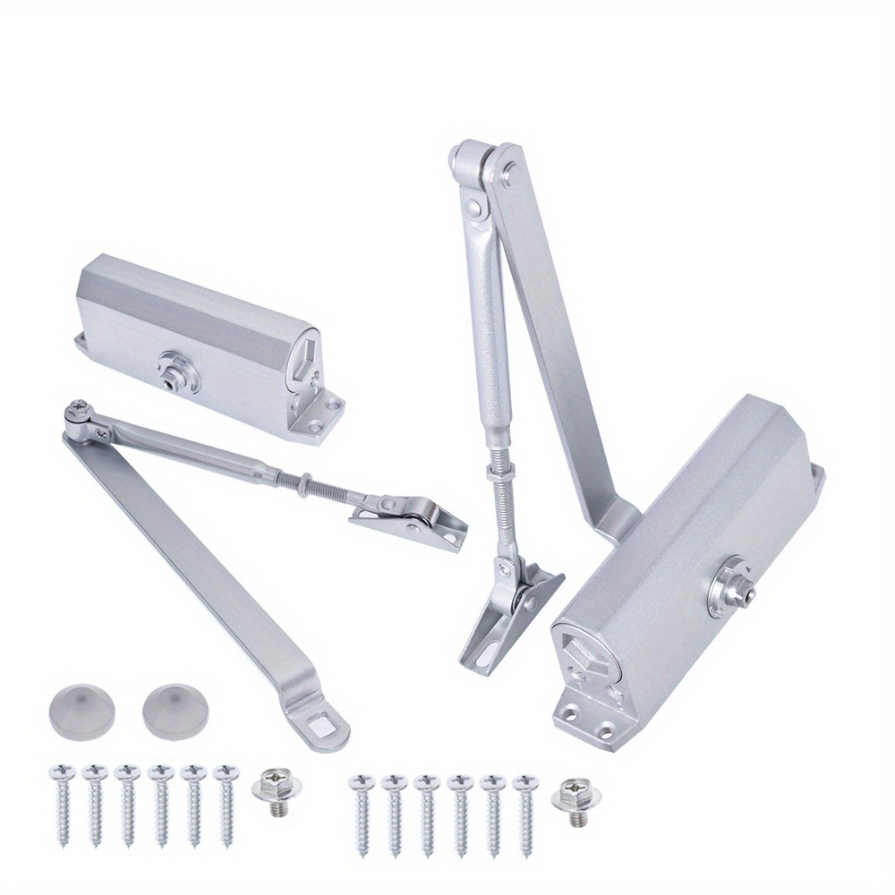 

2x Aluminum Commercial Door Closer 2 Independent Valves Control 25-45/ 45-65kg