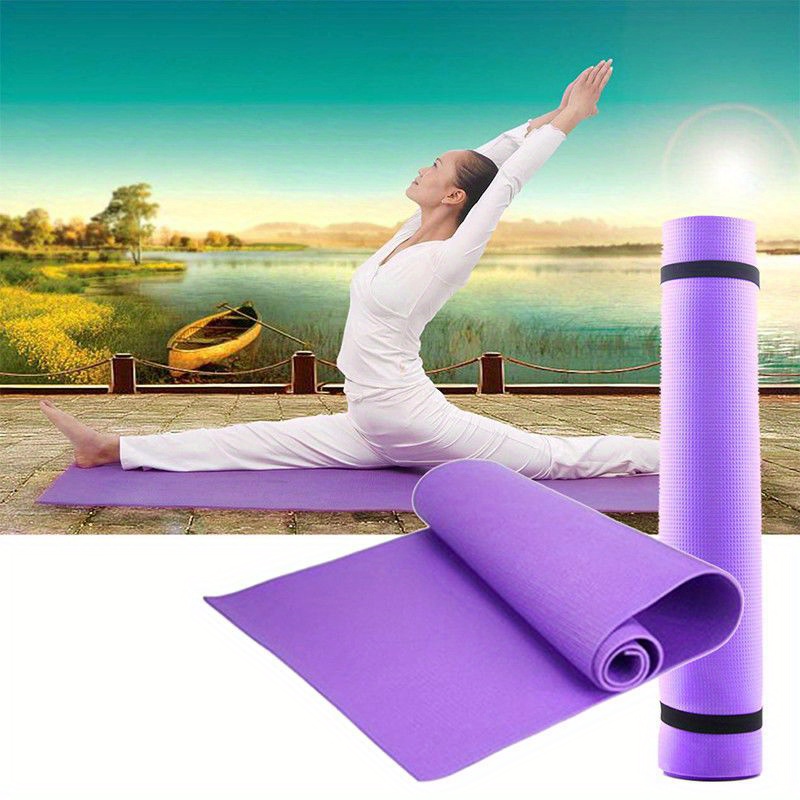 

Yoga Mat Nonslip Yoga Mat With Strap Anti-tear Exercise Fitness Mat For Yoga Workouts