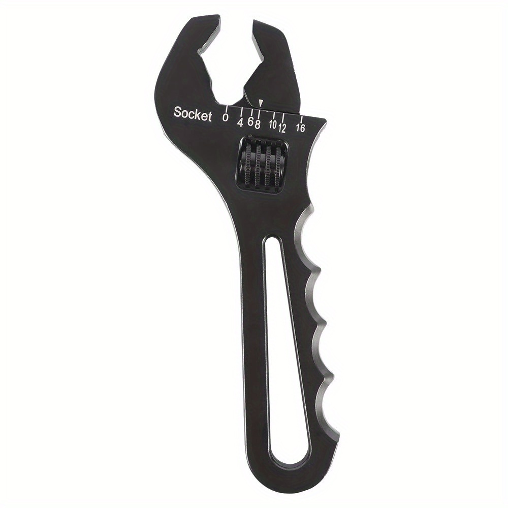 

3an-16an Black Adjustable Wrench Aluminum Tool Spanner For Hose End Fitting