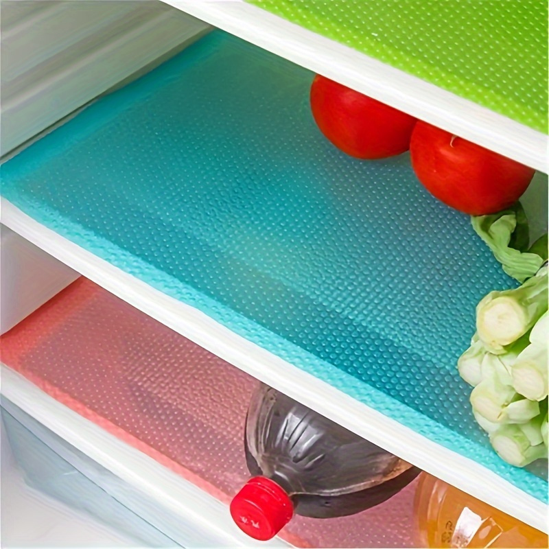 

4pcs Refrigerator Liners - , , Oilproof For Organization - , , Bpa-free For Shelves, , Cupboard, & Drawer