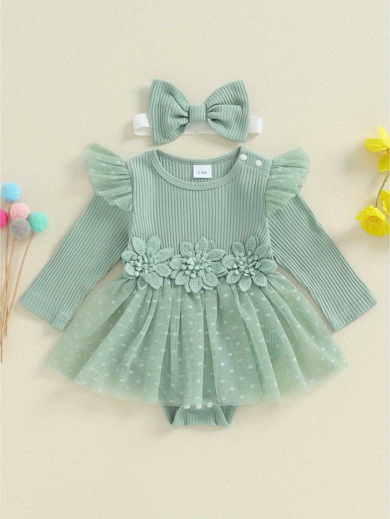 mint green infant dress GANNI 
