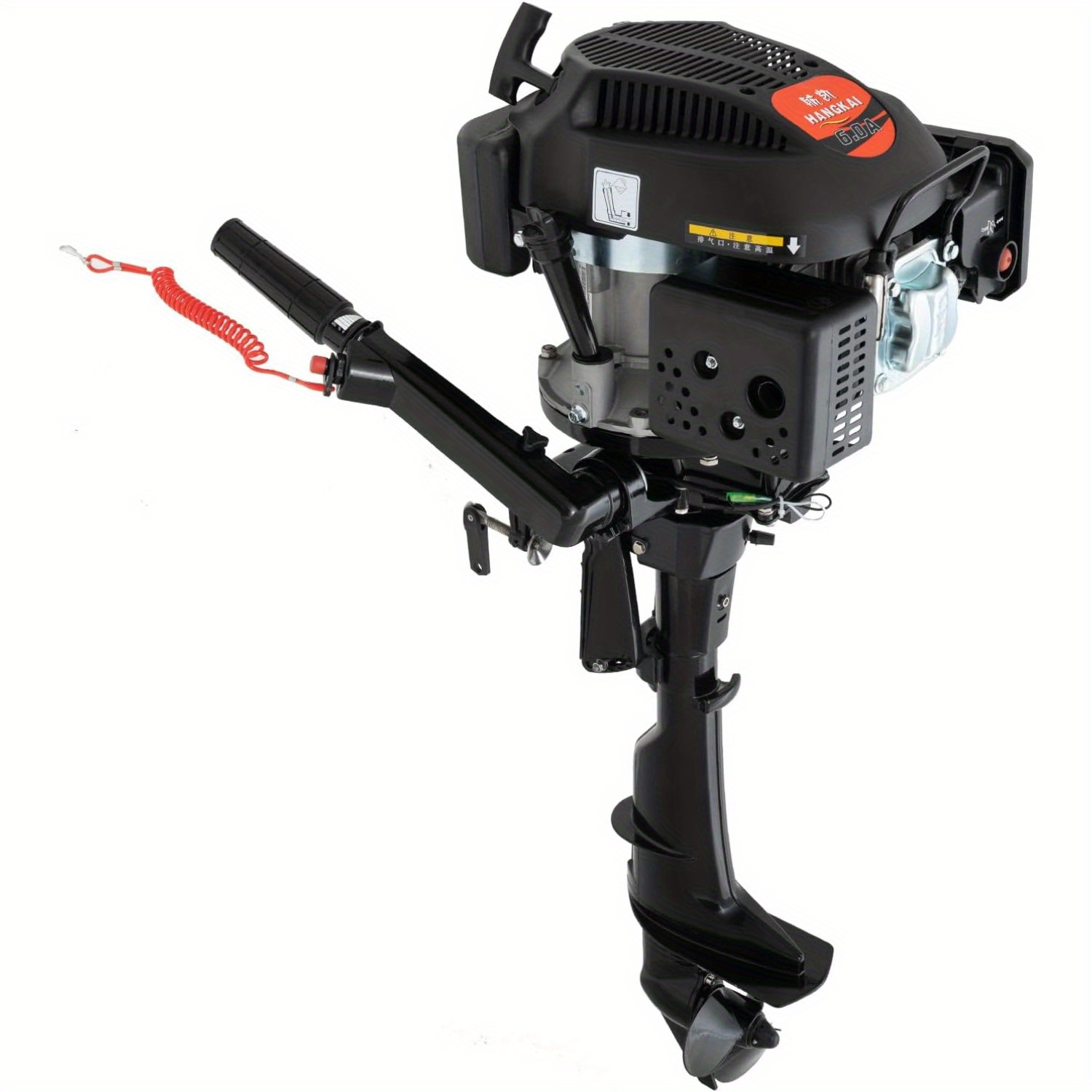 

4 Stroke 6hp Heavy Duty Boat Motor Outboard Motor Boat Engine With Air Cooling System