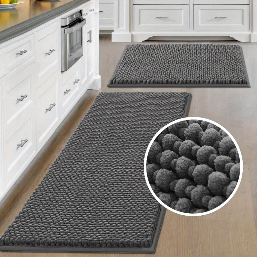

Bathroom Rugs Sets Non Slip Extra Absorbent Bath Mat Set For Bathroom With Toilet Rugs For Tub, Shower Washable Carpets Set