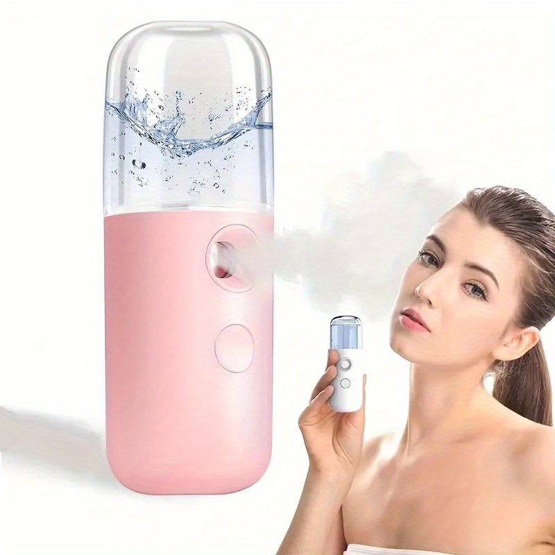 

Mini Facial Sprayer, Convenient Cool Moisturizing Mist, Portable Misting Facial Steamer, Skin Care, Usb Rechargeable, Travel