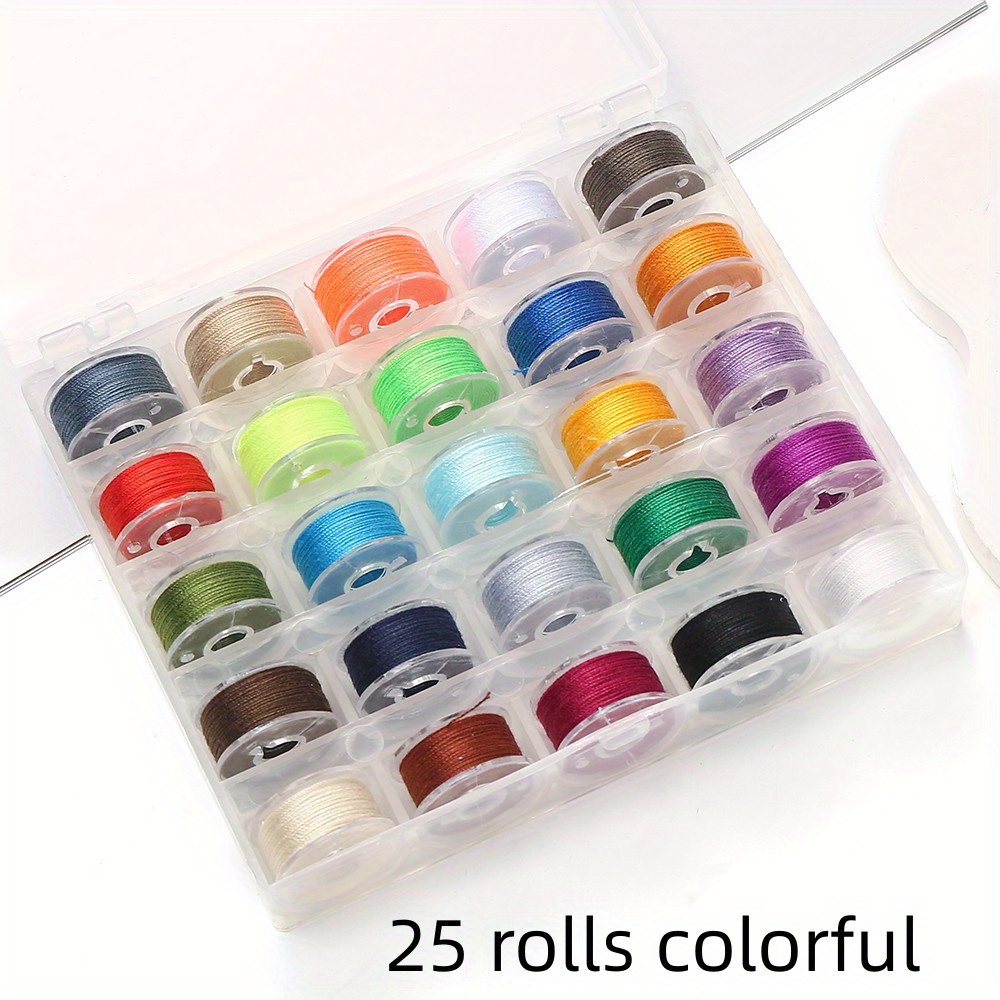 TEMU 25/ 30rolls Sewing Thread Kit, Diy Sewing Supplies With Sewing Accessories, Portable Mini Sewing Kit For Adult Beginner, And Emergency Clothing