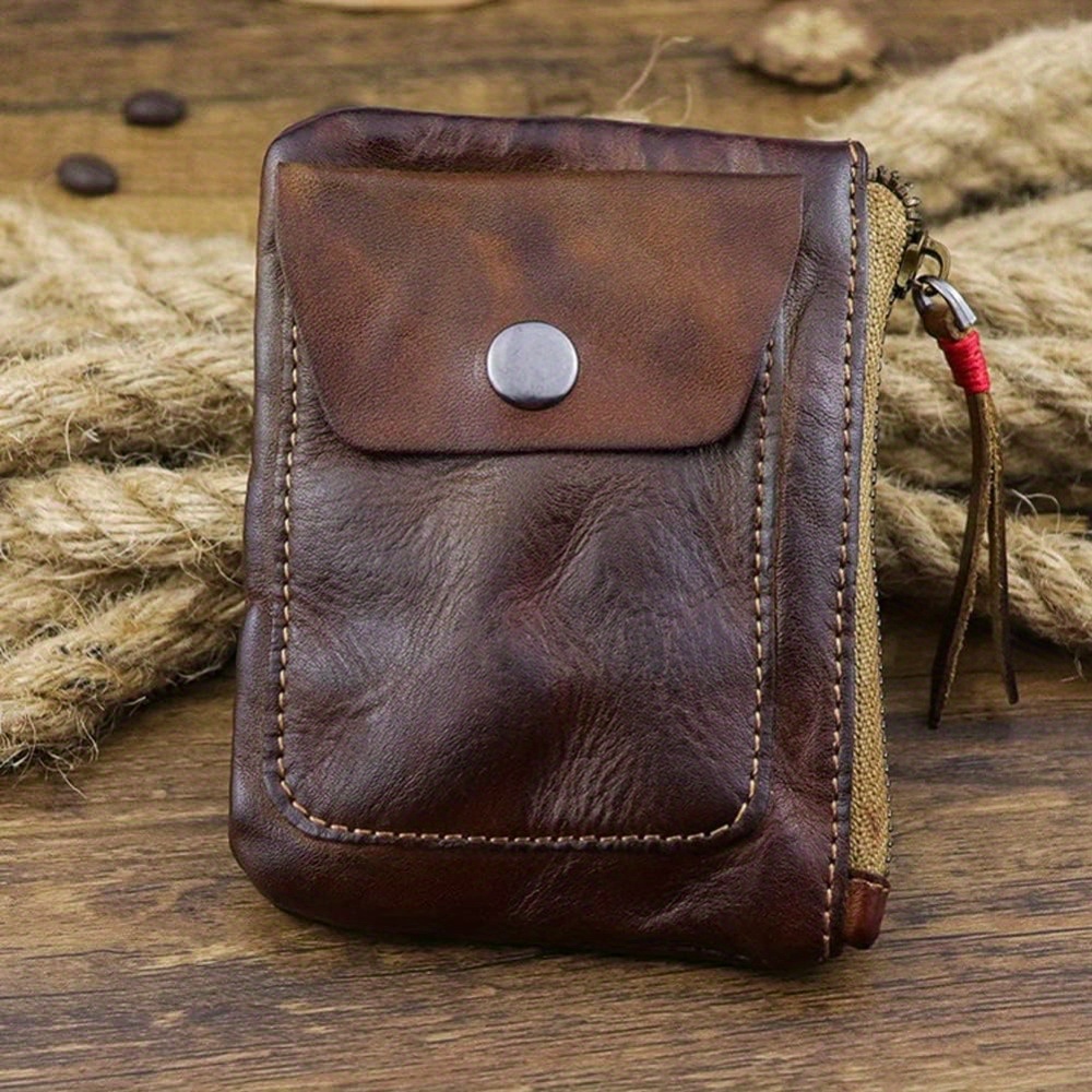 

1pc Top Cowhide Wallet , Organizer, , Bag For Men And Women