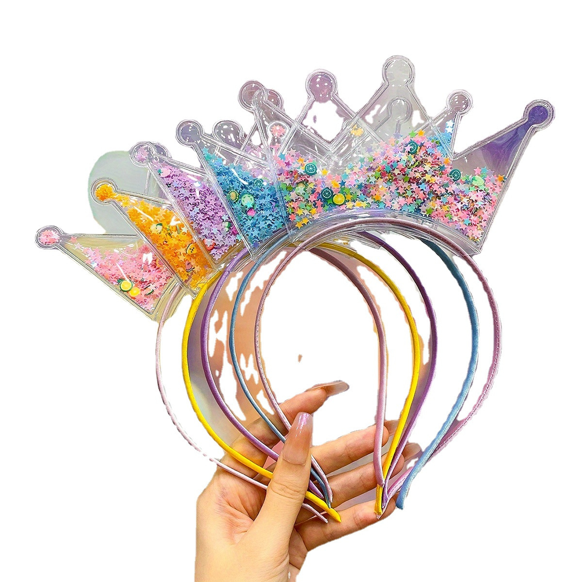 

5 Pack Of Princess Crown Headbands - Perfect Gift For Girls - Plastic Material - Suitable For 15+ - Bohemian Style