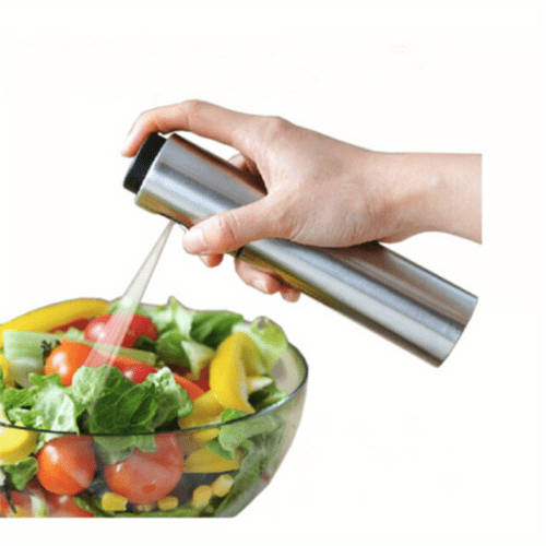 1pc stainless steel 100ml pump vinegar dispenser metal olive oil sprayer bottle tool vinegar sprayer sleek metallic stainless steel bottle