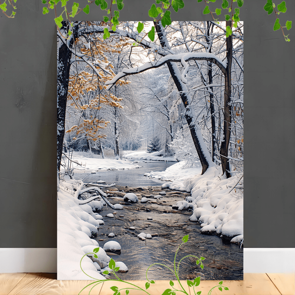 

1pc Wooden Painting , Room Decoration Suspensibilitywinter , - ,