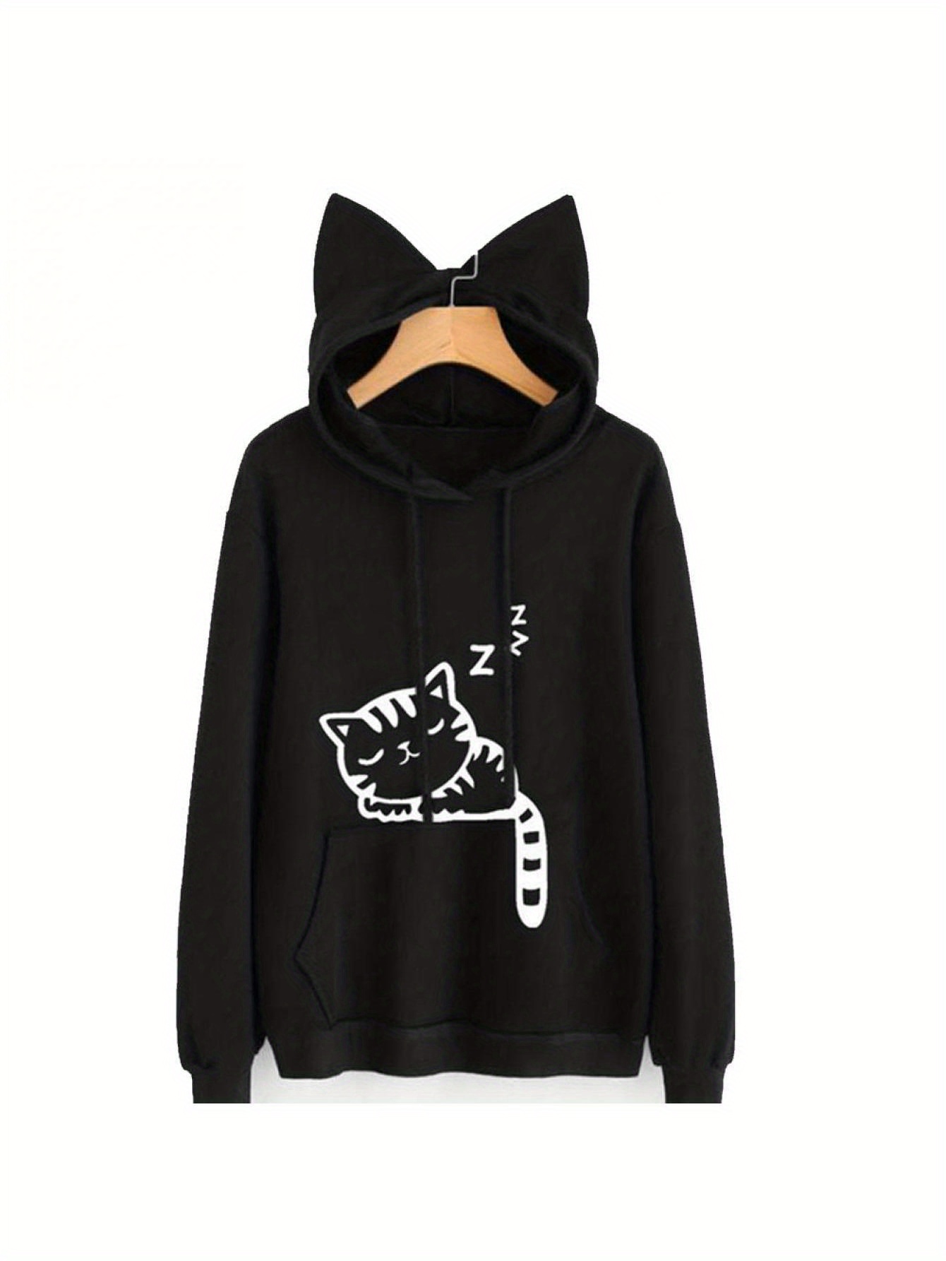 cat ear hoodie sold on Temu United States