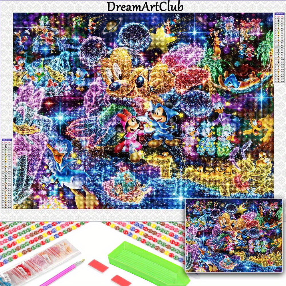 

Ume 5d Diy Diamond Painting Kit, Round Diamond Canvas, Anime Inspired Characters, Craft Home Decor