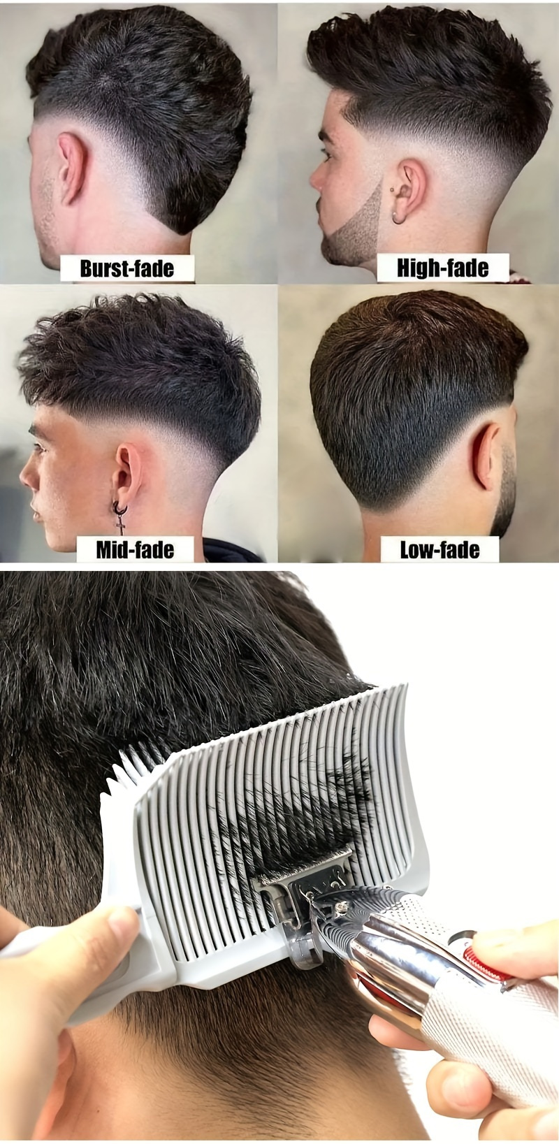 Degradado Cortes De Pelo Para Hombres En Barberia Taper Fade