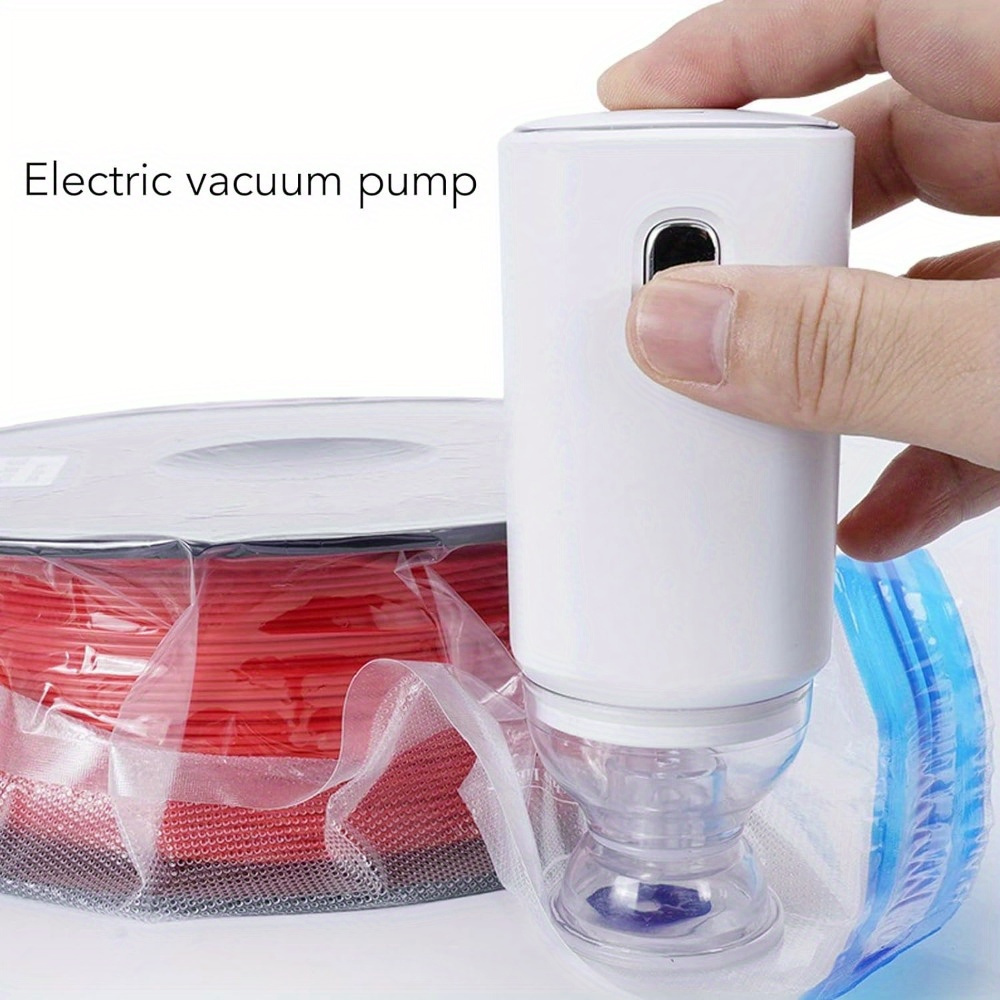 

Vacuum Storage Bags Auto Vacuum Bag Pump Rechargeable Portable Electric Vacuum Sealed Pump Space Saver Bags For 3d Print