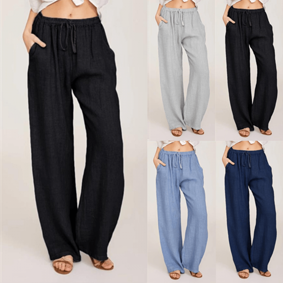 

Oversized Loose Cotton And Linen All-season Versatile Solid Color Simple Casual Pants