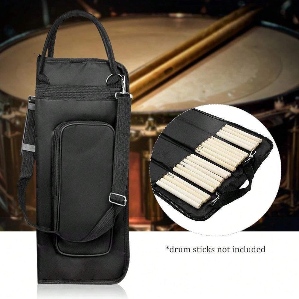 

Waterproof 600d Oxford Fabric Drumstick Bag With Cotton Padding - Durable Stick & Mallet Gig Case With Multiple Pockets - Portable Percussion Accessory Pouch