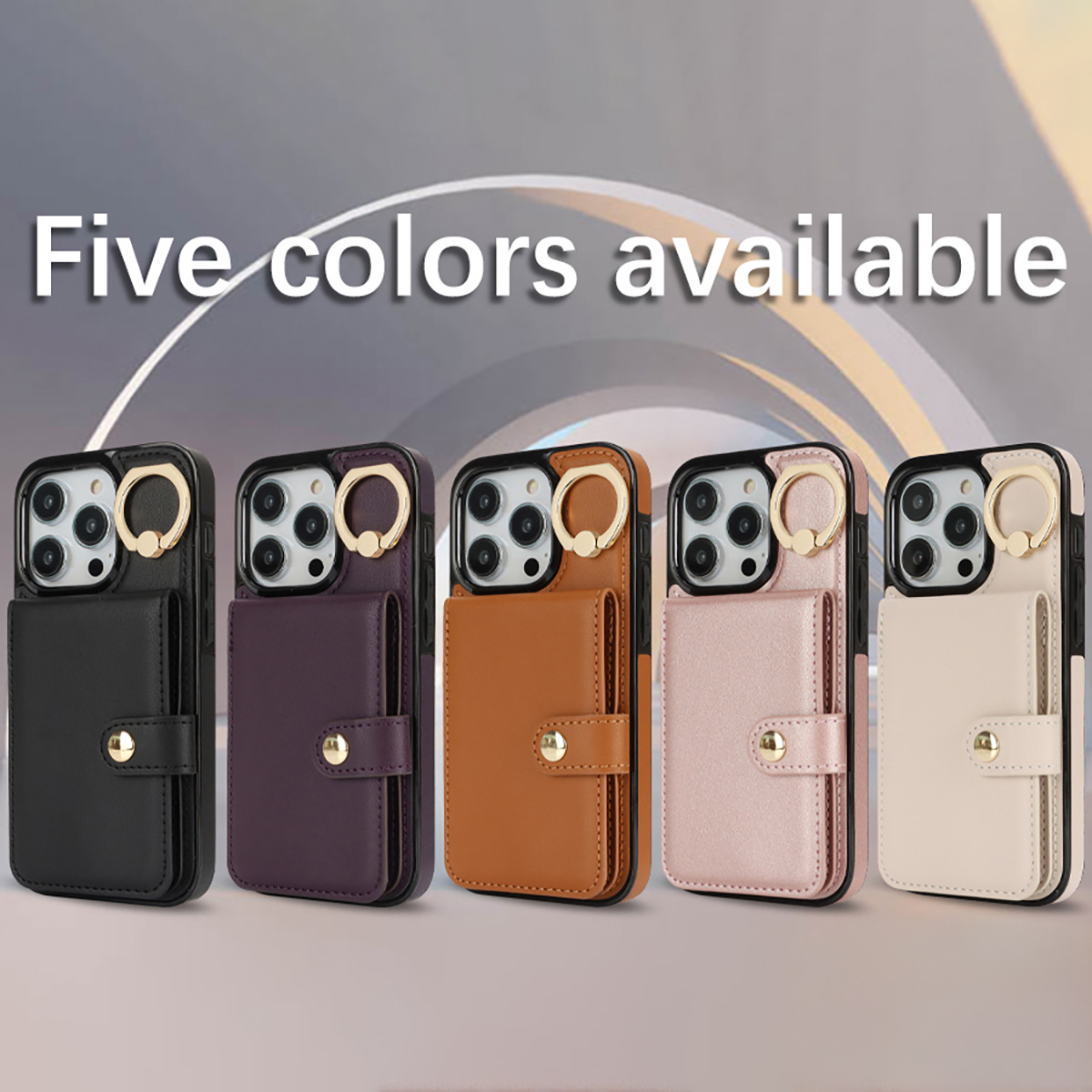 (Xl-Ring Wallet Style) Case for Iphone 16/15/14/13/12/11 Pro Max/X/Xs/Xr/Xs Max/Se 2020/SE 2022, Designed As a Wallet Case for Women, with a Flip Folio Book Style, Featuring a Card Holder, for Both Women And Men, with Shockproof Protection.