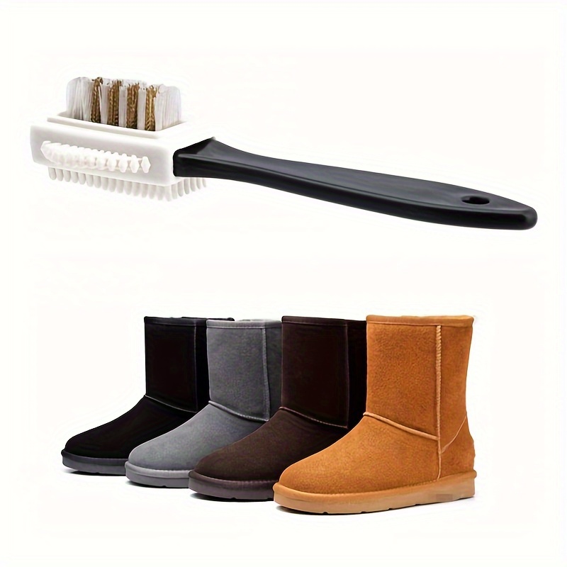 

3-in-1 Suede Shoe Brush Set, Abs Material, Multi-sided Cleaning Brushes For Nubuck & Suede Leather Snow Boots Care Kit