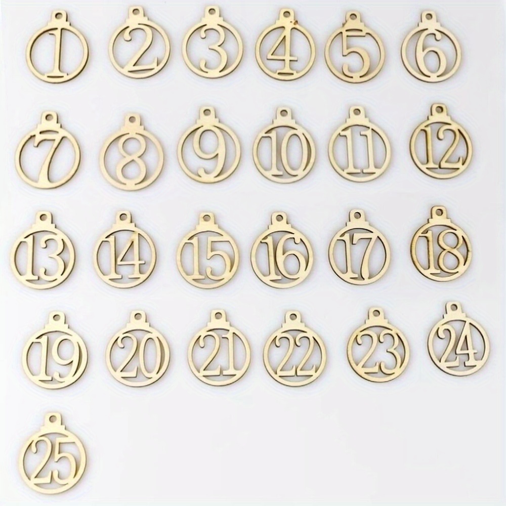 

25-day Christmas Calendar - Ornaments & Markers, No Needed,