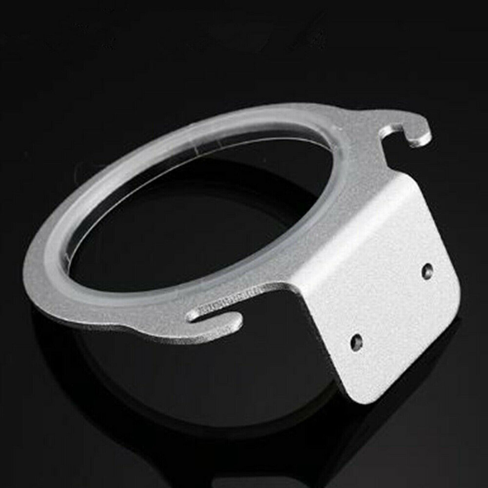 Image of Hair Dryer Holder, Bathroom Hair Dryer Holder, Hair Care Tools Holder Wall Mount - Extra Large Rim (silvery/black)