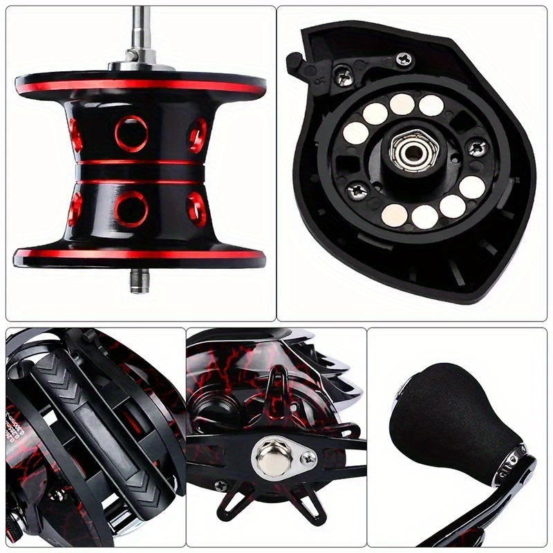Baitcasting Fishing Reel - 7.2:1 Gear Ratio, 18+1 BB / 22-LB MAX DRAG AS SHOWN