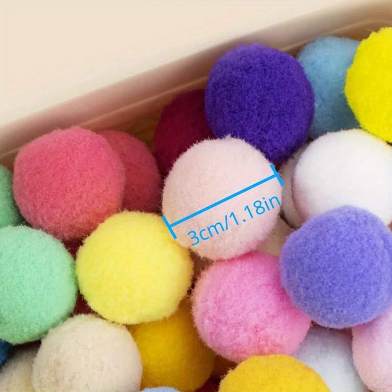 

30 Pcs Non-toxic Felt Fabric Cat Toy Balls - Cartoon Pattern, No Batteries Needed, Plush Interactive Teaser Play Balls For Cats Training And Entertainment