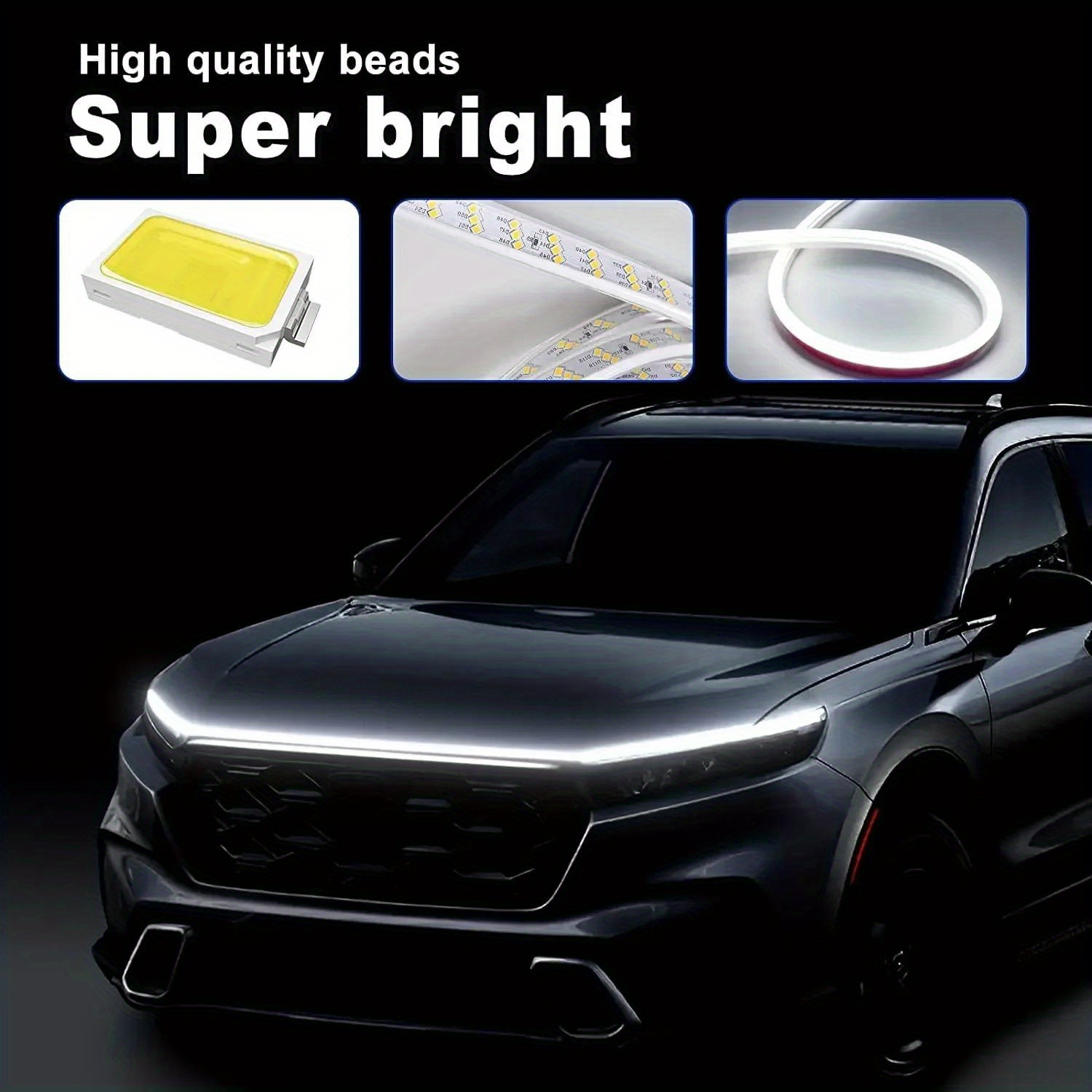 

79 Led Car Strip Car Decorative Universal 12v Operating For Vehicles - Electrical/ Wiring Installation